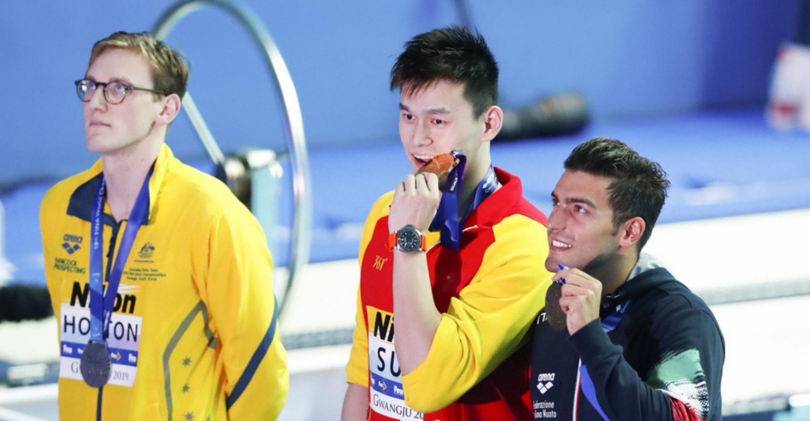 Mack Horton and Sun Yang