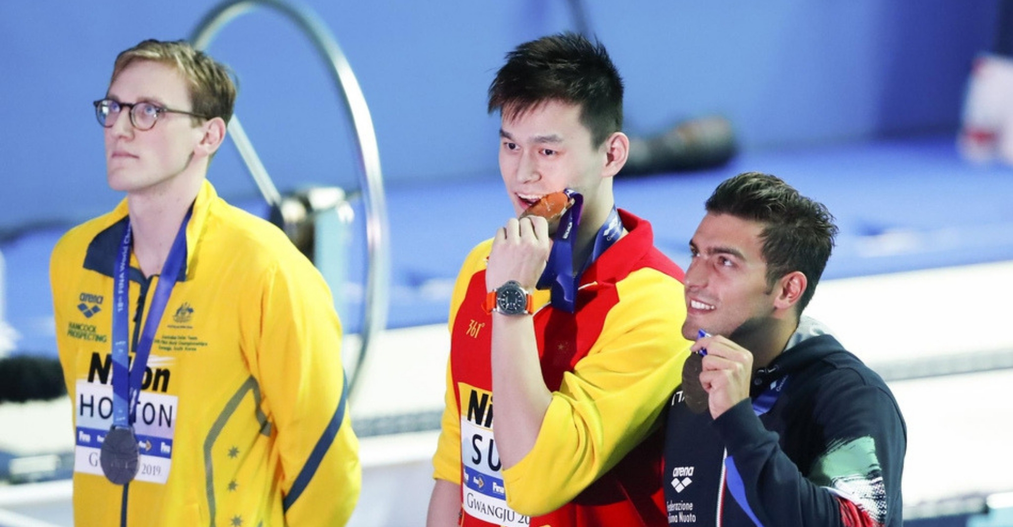 Mack Horton and Sun Yang