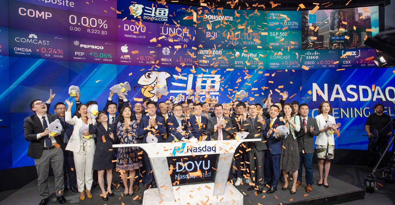 Game live streaming platform Douyu listed on NASDAQ