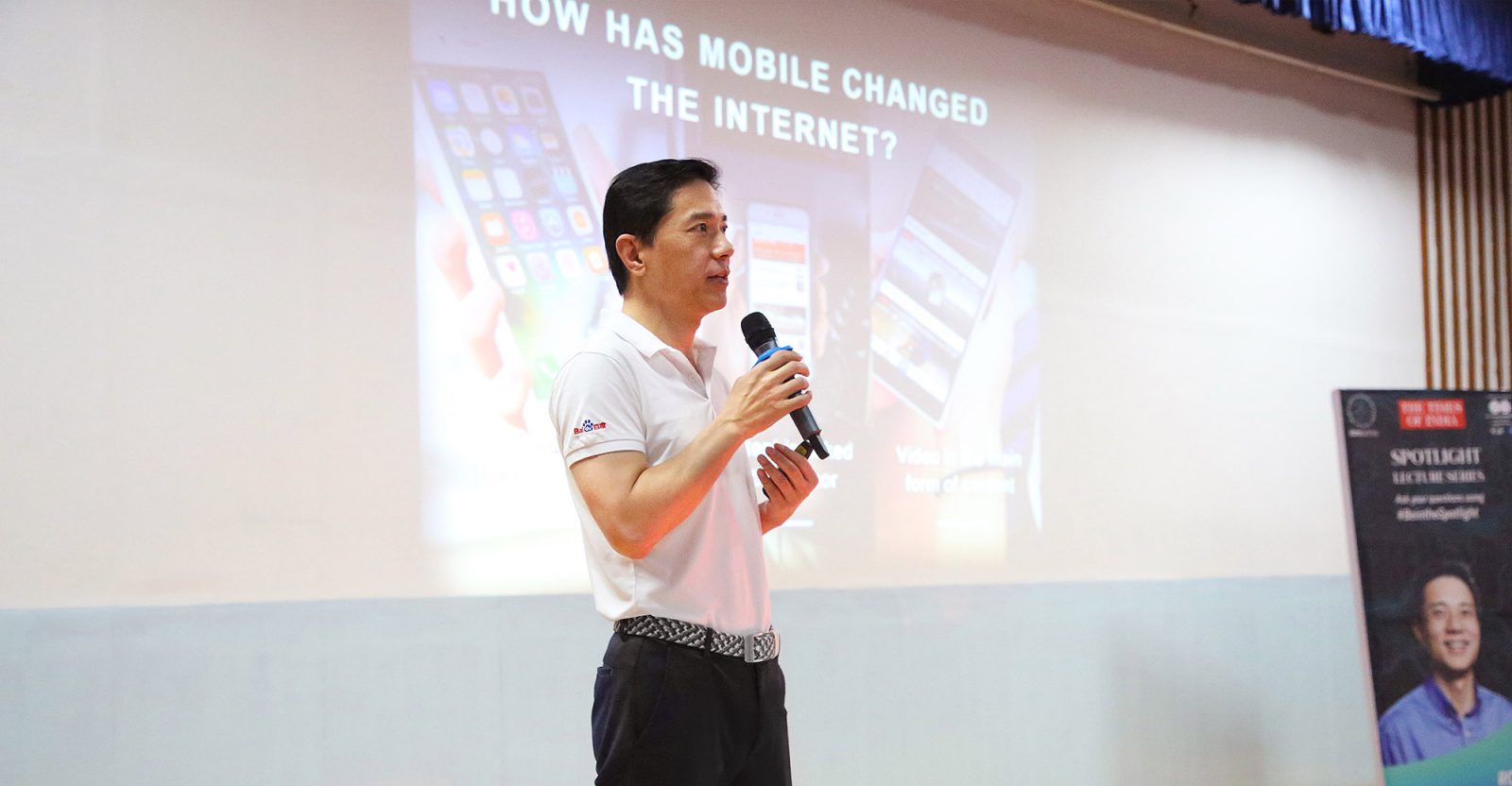 Robin Li, the founder and CEO of Chinese search engine Baidu