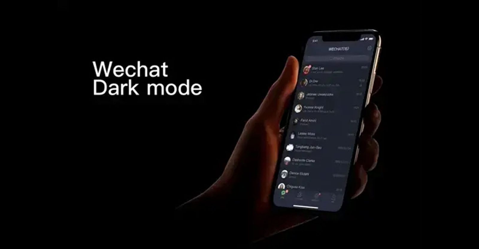 WeChat Dark mode