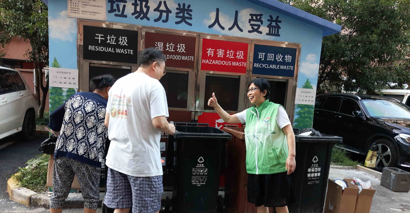 Trash Sorting in Shanghai, China(Source: sh.wenming.com)