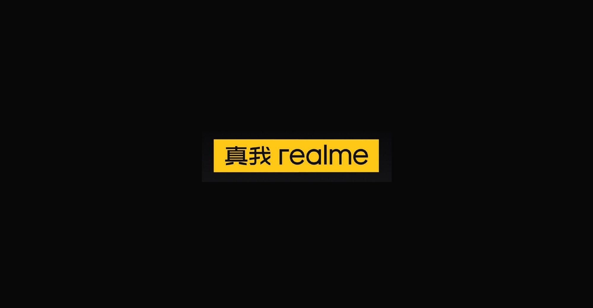 Download Realme Logo Gold 6 Wallpaper | Wallpapers.com